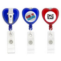 Heart Shaped Retractable Badge Holder (Direct Import - 10 Weeks Ocean)